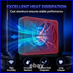 1000W LED Car Subwoofer Under-Seat Sub Woofer Speaker Stereo Slim Amplifier