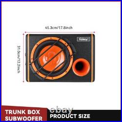 10'' 4200W Active Car Bass Box Audio Trunk Box Subwoofer Sub Speaker Amplifier