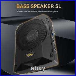 10'' 600W Active Underseat Car Bass Box Audio Subwoofer Speaker Amplifier 12V