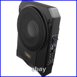 10'' 600W Active Underseat Car Bass Box Audio Subwoofer Speaker Amplifier 12V