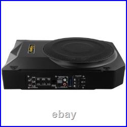 10'' 600W Active Underseat Car Bass Box Audio Subwoofer Speaker Amplifier 12V