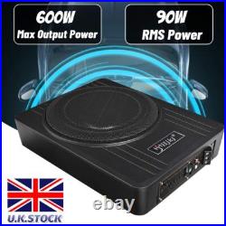 10'' 600W Active Underseat Car Bass Box Audio Subwoofer Sub Speaker Amplifier UK