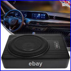 10'' 600W Active Underseat Car Bass Box Audio Subwoofer Sub Speaker Amplifier UK