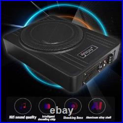 10'' 600W Active Underseat Car Bass Box Audio Subwoofer Sub Speaker Amplifier UK