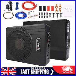 10'' 600W Car Subwoofer Active Underseat Bass Box Audio Sub Speaker Amplifier UK