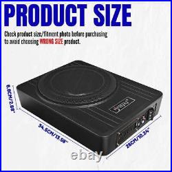 10'' 600W Car Subwoofer Active Underseat Bass Box Audio Sub Speaker Amplifier UK