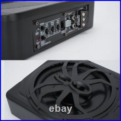 10'' 800W LED Car Subwoofer Under-Seat Sub Woofer Speaker Stereo Slim Amplifier