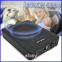 10 Inch 600W Car Subwoofer Car Audio Slim Under Seat Active Subwoofer Bass