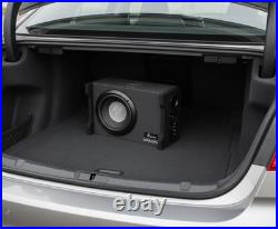 10 Powered Car Subwoofer Box 1300W Ported Enclosure Compact Bass Speaker