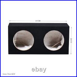 10 inch MDF Double / Twin Black Sealed Sub Subwoofer Empty Enclosure Bass Box
