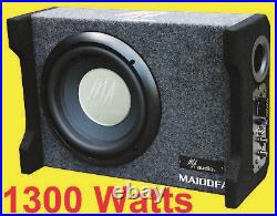 10inch powered ported enclosures subwoofer box 1300w design to fit all car