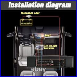 11.7'' / 1200W / 12V LED Car Subwoofer Under-Seat Stereo Speaker Slim Amplifier