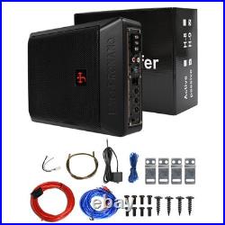 1200W 500Hz 6x8 Active Subwoofer Amplifier Underseat Car Bass Box Audio Black