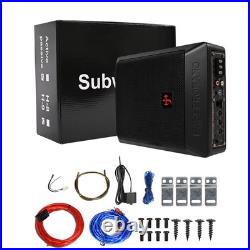 1200W 500Hz 6x8 Active Subwoofer Amplifier Underseat Car Bass Box Audio Black