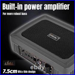 1200W 68 Car Subwoofer Under-Seat Sub Woofer Speaker Stereo Slim Amplifier 4