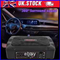 1200W Active Under Seat Car Bass Box Audio Subwoofer Sub Speaker Amplifier HJKJ
