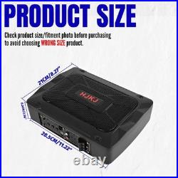1200W Active Under Seat Car Bass Box Audio Subwoofer Sub Speaker Amplifier HJKJ