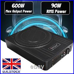 12V 600W Car Subwoofer Active Underseat Bass Box Audio Sub Speaker Amplifier 10