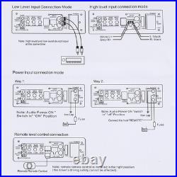 12V Car Subwoofer Active Underseat BassBox Audio Sub Speaker Amplifier 10 1000W