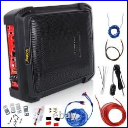 12V Car Subwoofer Active Underseat BassBox Audio Sub Speaker Amplifier 10 1000W
