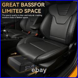 12x8 1000W Car Subwoofer Active Underseat Bass Box Audio Sub Speaker Amplifier