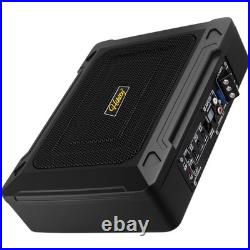 12x8 1000W Car Subwoofer Active Underseat Bass Box Audio Sub Speaker Amplifier