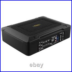 12x8 1000W Car Subwoofer Active Underseat Bass Box Audio Sub Speaker Amplifier