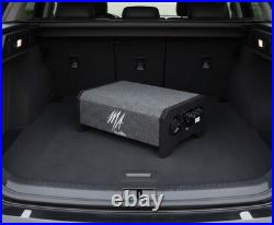 1300W 10 Inch Powered Subwoofer Enclosure Box Compact Car Audio Bass System