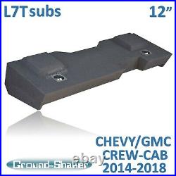 14-2018 Gmc Sierra Crew Cab For Kicker L7T 12 Dual Subwoofer Enclosure Sub Box