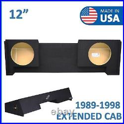 1988-1998 GMC Sierra Extended-Cab 12 Dual Sealed Subwoofer Enclosure Sub Box