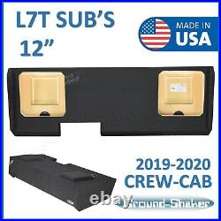 19-2020 Chevy Silverado CREW CAB 12 Dual Sub Box Subwoofer Enclosure Solo Baric