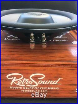 1Pair (2) RetroSound Flat 8-inch Subwoofer For Small Sealed Underseat Sub BMW