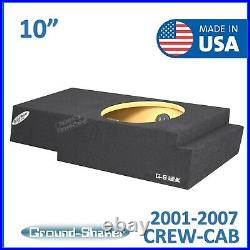 2001-07 Chevy Silverado Crew-Cab 10 Single Sealed Sub Box Subwoofer Enclosure