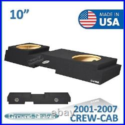 2001-2007 Chevy Silverado Crew-Cab 10 Dual Sealed Sub Box Subwoofer Enclosure