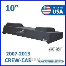 2007-2013 Chevy Silverado Crew Cab Sub Box 10 Dual Subwoofer Box Enclosure