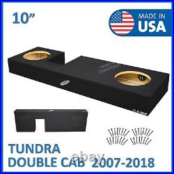 2007-2018 Toyota Tundra Double Cab 10 Dual Sealed Sub Box Subwoofer Enclosure