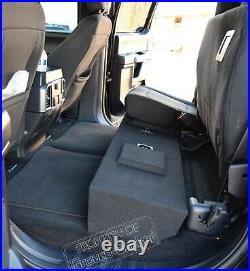 2009-2019 Ford F150 Crew Cab 10 Dual Sub Box Subwoofer Enclosure + 4 Gauge Kit