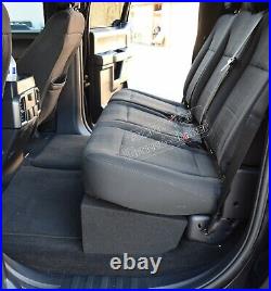 2009-2019 Ford F150 Crew Cab 12 Dual Sub Box Subwoofer Enclosure + 4 Gauge Kit