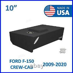 2009-2020 Ford F150 Crew Cab 10 Single Sub Box Subwoofer Enclosure Speaker Box