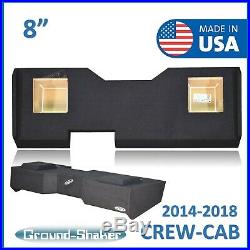 2014-18 Chevy Silverado Crew Cab Dual 8 Solo Baric Sub Box Subwoofer Enclosure