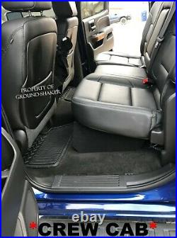 2014-2018 Chevy Silverado Crew Cab Sub Box 10 Dual Subwoofer Enclosure BLUE