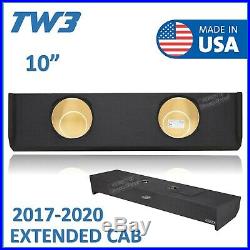 2017-2020 Ford F150 Extended Cab 10 Dual Sealed Subwoofer Enclosure For JL TW3
