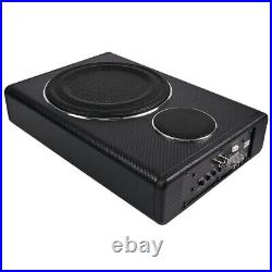 2PCS 800W 8 Car Amplifier Active Subwoofer Audio Slim Under Seat Bass Speaker