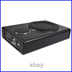 2PCS 800W 8 Car Amplifier Active Subwoofer Audio Slim Under Seat Bass Speaker