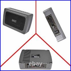 2PCS Active Underseat AUTO Bass Box Audio Subwoofer Sub Speaker Amplifier 1200W