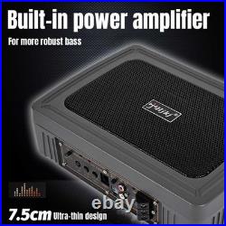 2PCS Active Underseat AUTO Bass Box Audio Subwoofer Sub Speaker Amplifier 1200W
