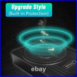 2PC 600W Active Underseat Car Bass Box Audio Subwoofer Sub Speaker Amplifier 4