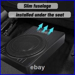 2PC 600W Active Underseat Car Bass Box Audio Subwoofer Sub Speaker Amplifier 4