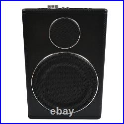 2PC 8 Car Subwoofer Under-Seat 800W Amplifier Speaker Audio Sub Woofer Slim Box