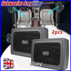 2X High Power Subwoofer Amplifierd Speaker Box 1200W Extreme Bass Box Underseat